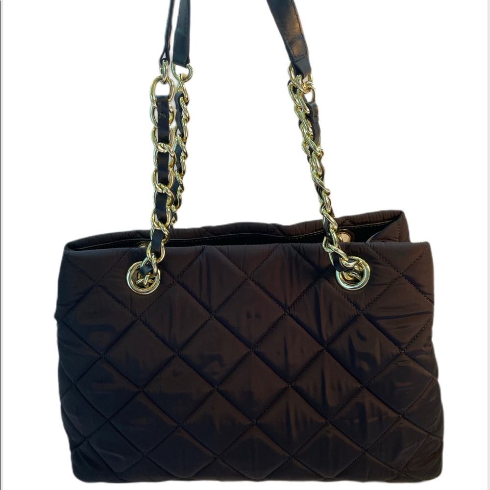 Black Talbots Bag with Gold Chain